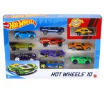 Hot Wheels Set of 10 1:64 Scale Toy Trucks and Cars for Kids & Collectors