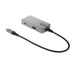 StarTech.com USB C Multiport Adapter, USB Type-C naar 4K 60Hz HDMI 2.0, 100W Power Delivery Pass-through, 3-Port 10Gbps USB Hub, Compacte USB C Mini Dock, 25cm Kabel