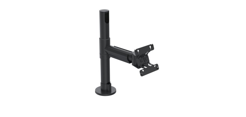 Ergonomic Solutions SpacePole POS SPV1304-02 accessoire de système de paiement en point de vente Monture POS Noir Métal 12 kg 75 x 75 mm 100 x 100 mm