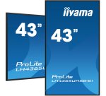 iiyama LH4365UHSB-B1 Écran d'affichage dynamique En forme de kiosk 108 cm (42.5") LED Wifi 800 cd/m² 4K Ultra HD Noir Intégré dans le processeur Android 11 24/7
