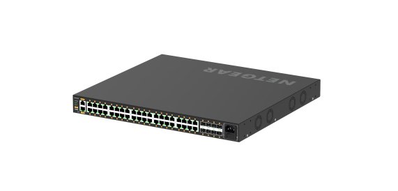 NETGEAR GSM4248PX Géré L2/L3/L4 Gigabit Ethernet (10/100/1000) Connexion Ethernet, supportant l'alimentation via ce port (PoE) Noir