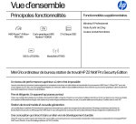 HP Z2 G1a Wolf Pro Security Edition Copilot+ PC AMD Ryzen AI Max+ PRO 395 128 Go LPDDR5x-SDRAM 2 To SSD Windows 11 Pro Mini PC Station de travail AI Workstation, AI PC Noir