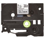 Brother TZE-M921 Casete de cinta laminada original Negro sobre plata, 9 mm x 8 m