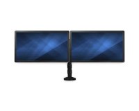 StarTech.com Support pour Deux Moniteurs - Supports pour Moniteurs de 13'' à 27'' - Réglable - Support de Bureau à Pince ou à Trou pour Deux Moniteurs VESA - Noir