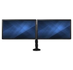 StarTech.com Dual monitor arm - bureau monteerbaar - horizontale stang - doorvoergat of klem
