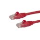 StarTech.com Câble réseau Cat6 Gigabit UTP sans crochet de 2m - Cordon Ethernet RJ45 anti-accroc - M/M - Rouge