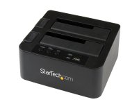 StarTech.com Duplicador USB 3.0 (5Gbps) o eSATA de Discos Duros de 2 Bahías, Independiente, Clonador Copiador de SSD o HDD SATA III de 2,5/3,5", Estación de Acoplamiento de HDD