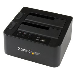 StarTech.com Duplicador USB 3.0 (5Gbps) o eSATA de Discos Duros de 2 Bahías, Independiente, Clonador Copiador de SSD o HDD SATA III de 2,5/3,5", Estación de Acoplamiento de HDD