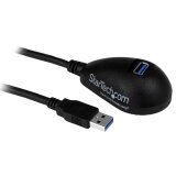 StarTech.com Câble d'extension SuperSpeed USB 3.0 de 1,5m - Rallonge USB A vers A sur socle - M/F - Noir