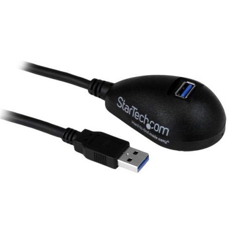 StarTech.com 1,5 m zwarte Desktop SuperSpeed USB 3.0 verlengkabel A naar A M/F