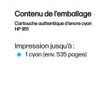 HP Cartouche authentique d'encre cyan 951
