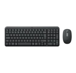Logitech MK250 Compact Bluetooth Wireless Combo teclado Ratón incluido Universal RF Wireless + Bluetooth QWERTY Español Grafito