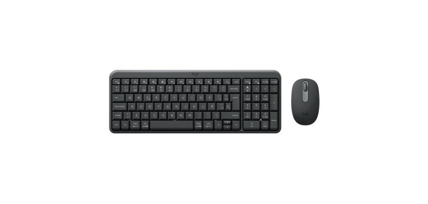 Logitech MK250 Compact Bluetooth Wireless Combo teclado Ratón incluido Universal RF Wireless + Bluetooth QWERTY Español Grafito