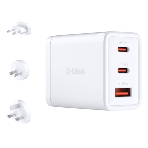 D-Link DCP-651 chargeur d'appareils mobiles Universel Blanc Secteur Charge rapide Intérieure