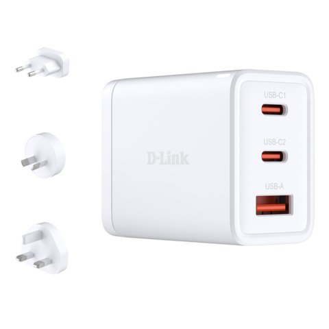 D-Link DCP-651 cargador de dispositivo móvil Universal Blanco Corriente alterna Carga rápida Interior