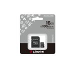 Kingston Technology Carte 16GB microSDHC Industrielle C10 A1 pSLC + adaptateur SD