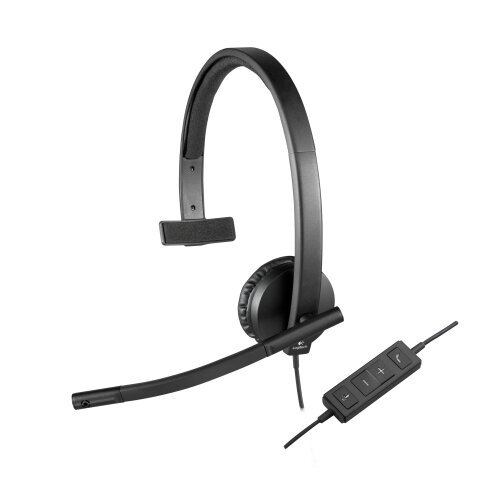 Logitech USB Headset H570e Mono Kopfhörer Verkabelt Kopfband Büro/Callcenter Schwarz