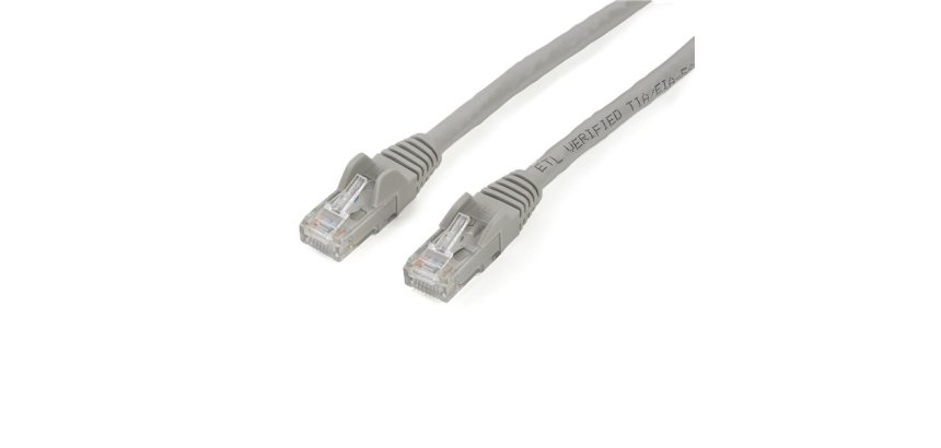 StarTech.com Câble réseau Cat6 Gigabit UTP sans crochet de 2m - Cordon Ethernet RJ45 anti-accroc - M/M - Gris