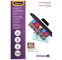 Fellowes 5302302 film issu d'un procédé de lamination A3 100 pièce(s)