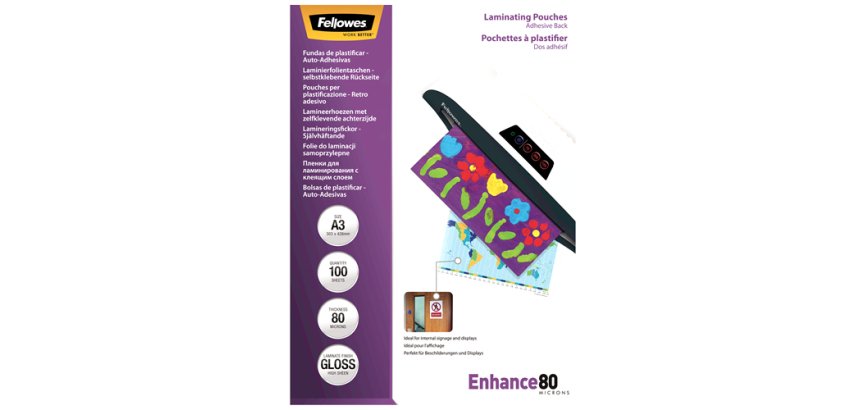 Fellowes 5302302 film issu d'un procédé de lamination A3 100 pièce(s)