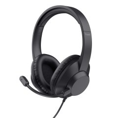 Trust Ayda Max Auricolare Cablato A Padiglione Ufficio Nero