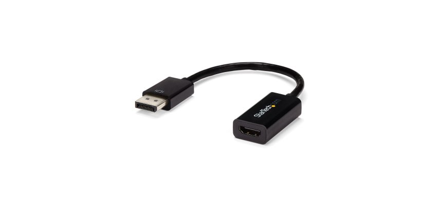 StarTech.com Adaptateur DisplayPort vers HDMI - Convertisseur Vidéo DP Actif 4K 30Hz vers HDMI - Câble d'Adaptation pour Moniteur/TV/Écran HDMI - Adaptateur Ultra HD DP 1.2 vers HDMI 1.4