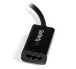 StarTech.com Adaptateur actif Mini DisplayPort 1.2 vers HDMI 4K pour Utrabook / PC portable compatible Mini DP - M/F - Noir