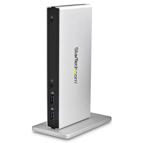 StarTech.com Dual-Monitor USB 3.0 Dockingstation mit DVI und vertikalem Ständer