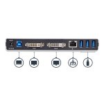 StarTech.com Station d'Accueil USB 3.0 pour Deux Écrans avec Adaptateurs DVI vers VGA et HDMI, 5x USB 3.0 et Audio - Station d'Accueil DVI Verticale pour Mac et Windows