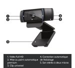 Logitech C920 Pro HD webcam 3 MP 1920 x 1080 pixels USB Noir