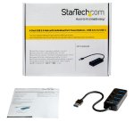 StarTech.com Hub USB à 4 Ports Alimenté par le Bus avec Interrupteurs Marche/Arrêt Individuels, Hub d'Extension USB 3.0 (5 Gbps), Répartiteur USB-A vers USB-A pour Ordinateur de Bureau/Portable