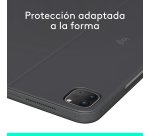 Logitech Combo Touch, funda con teclado, iPad Pro 13 pulgadas (M4)(2024) - Teclado retroiluminado extraíble con soporte abatible, escritura cómoda, modo multiuso, Disposición QWERTY Español - Grafito