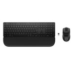 HP MultiDvcDuMdMSEKBCombowPR585C FR clavier Souris incluse maison/bureau RF sans fil + Bluetooth Noir