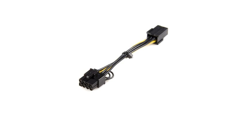StarTech.com Câble adaptateur d'alimentation PCI Express à 6 broches vers 8 broches de 15 cm - F/M