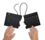 R-Go Tools Clavier ergonomique R-Go Split Break v2 avec logiciel de pause, clavier ergonomique divisé, AZERTY (FR), Filaire, noir