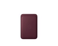 Apple Porte-cartes en tissage fin pour iPhone avec MagSafe - Bordeaux