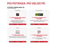 HyperX OMEN MAX 16 16-ak1003nlx Copilot+ PC AMD Ryzen AI 9 475 Computer portatile 40,6 cm (16") 2.5K 32 GB DDR5-SDRAM 1 TB SSD NVIDIA GeForce RTX 5070 Ti Wi-Fi 7 (802.11be) Windows 11 Home Nero