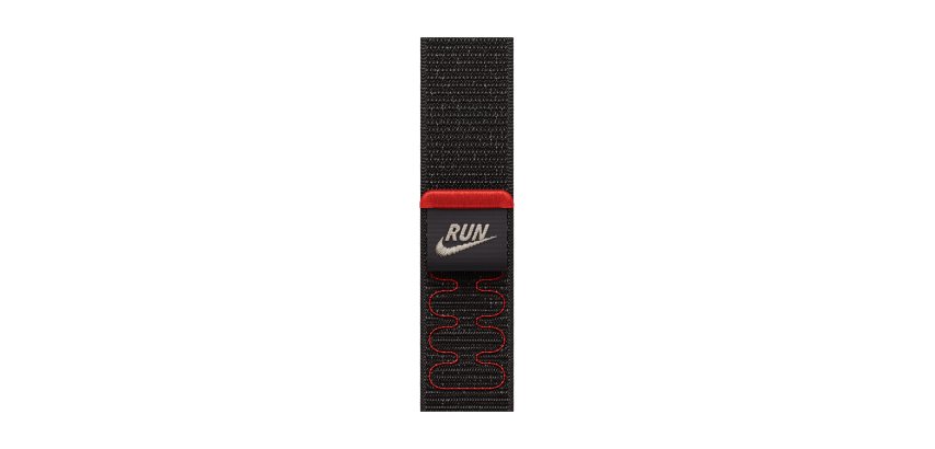 Apple Nike Sport Loop Bande Noir Nylon, Polyester recyclé, Spandex