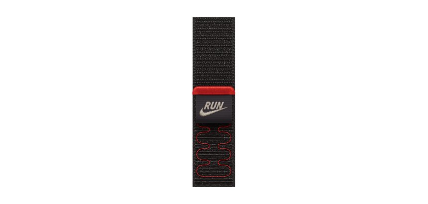 Apple Nike Sport Loop Bande Noir Nylon, Polyester recyclé, Spandex