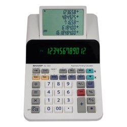 Sharp EL-1501 calcolatrice Desktop Calcolatrice con stampa Multicolore, Bianco