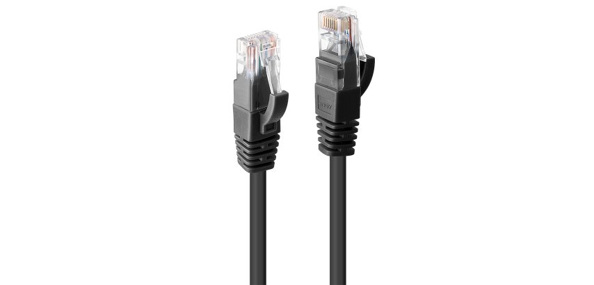 Cable de red Negro 2 m Cat6 U/UTP (UTP) Lindy 48078