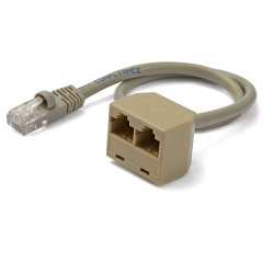 StarTech.com Cavo Adattatore sdoppiatore RJ45 2 a 1 - F/M