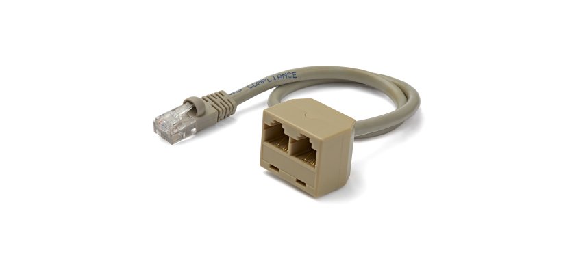 StarTech.com 2-to-1 RJ45 Splitter Cable Adapter - F/M