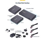 StarTech.com Rallonge et Répartiteur HDMI 2 Ports sur CAT6, 4K 60 Hz, Jusqu'à 70 m, Kit de Distribution HDMI 1x2 sur Ethernet avec IR et Alimentation par Câble