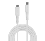Lindy 31315 cavo Lightning 0,5 m Bianco