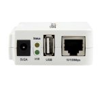 StarTech.com Serveur d'impression USB 2.0 sans fil N avec port Ethernet 10/100 Mb/s - 802.11 b/g/n