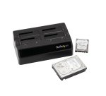 StarTech.com Station d'accueil USB 3.0 pour 4 disques durs SATA III 2,5"/3,5" 6Gb/s - Dock HDD / SSD avec UASP et ventilateurs