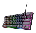 Trust GXT 867 Acira clavier Gaming USB Français Noir, Gris
