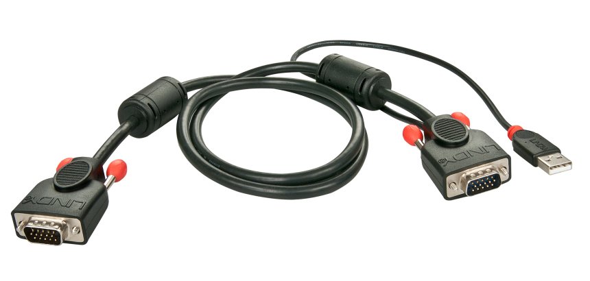 Lindy 33770 cable VGA 1 m VGA (D-Sub) Azul