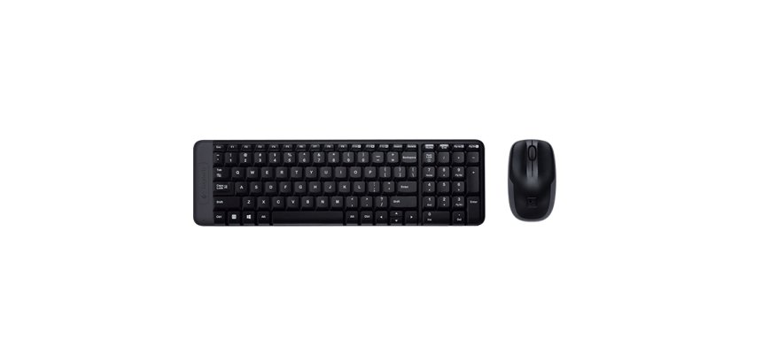 Logitech Wireless Combo MK220 clavier Souris incluse Bureau USB Français Noir